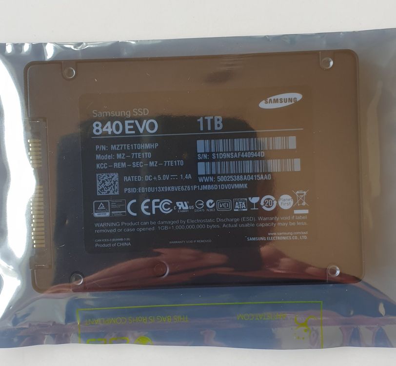 Samsung 840 EVO 1TB SATA Solid State Drive Kaufen auf Ricardo