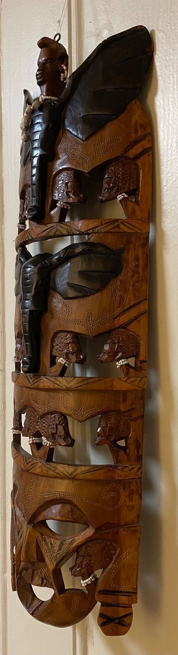 Arte internazionale: Afrikanische Holzmaske, Handarbeit – Usato da Zäziwil venduto da Emlea 2