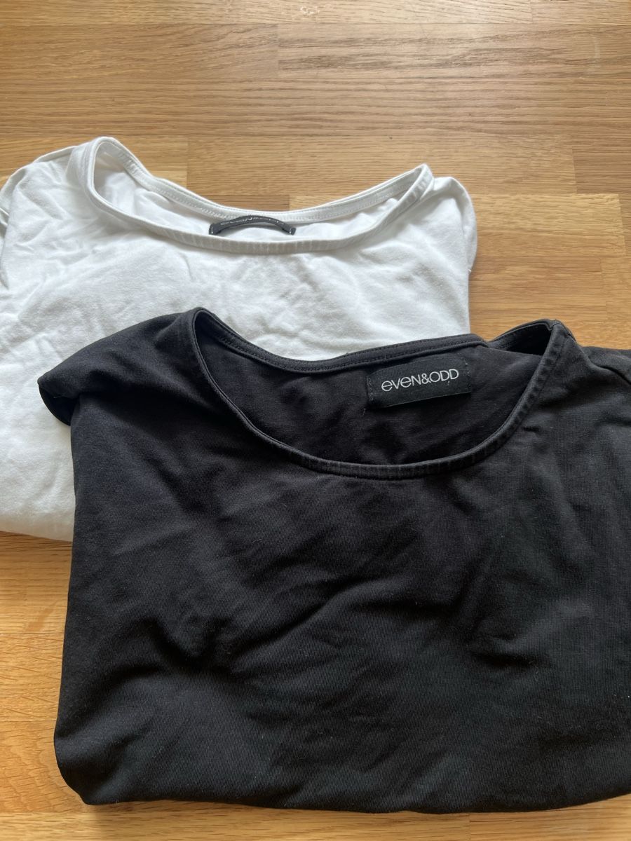 T-shirt: even&odd longsleeves black & white – Nuovo (secondo la descrizione) da Bern venduto da lea_wf9x 2