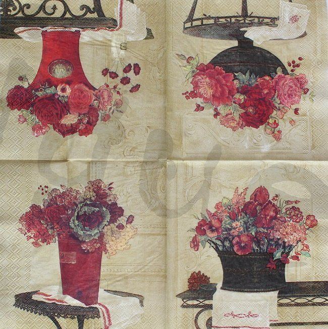 Tovaglioli: Serviette blumen im topf (rar) – Nuovo (secondo la descrizione) da Schlatt TG venduto da kreativ-atelier