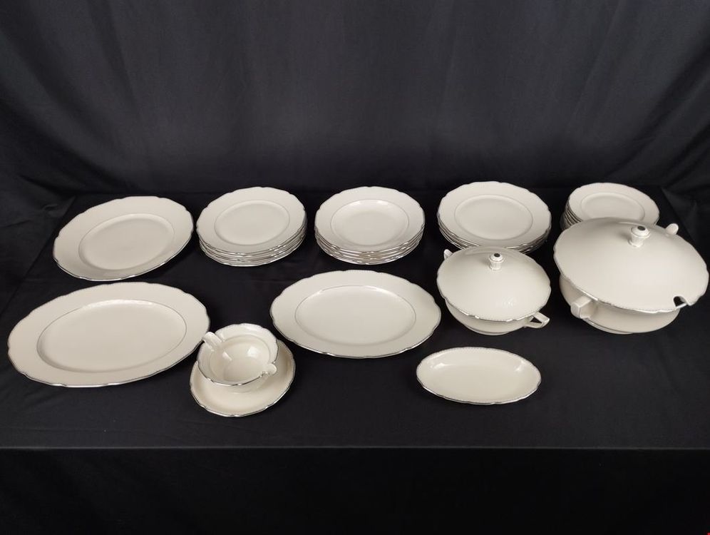 BOHEMIA ROYAL IVORY Porzellanteller Set 30-teilig (Gebraucht) in ...