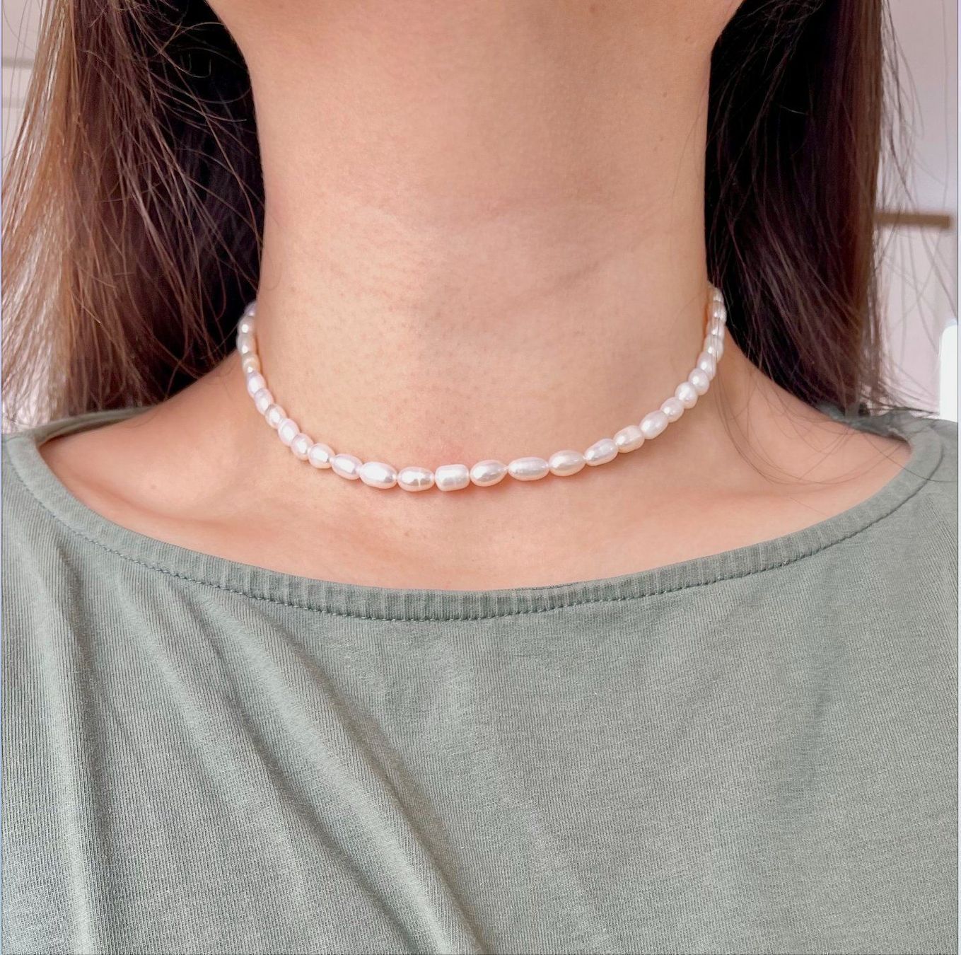 Perle (finte): Klassische reisform echte Perlenkette – Nuovo e nell'imballaggio originale da Romanshorn venduto da JK_Jewelry 7