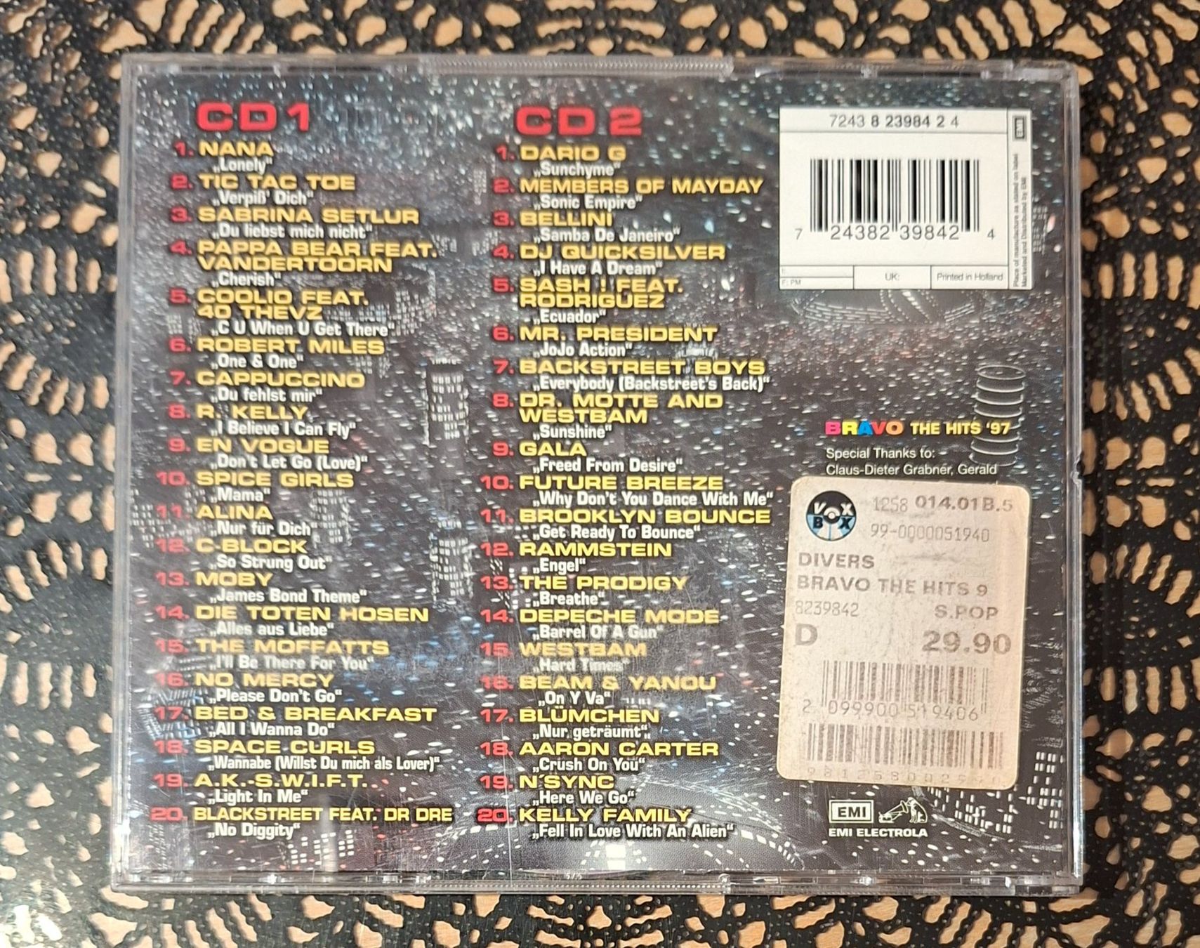 CDs: Bravo Hits - The Hits 97, 2CD Hit Compilation Sampler 1997 – Gebraucht aus Amriswil von Celini3 1