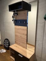 Garderobe mit Spiegel & Bank