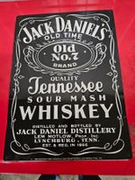 Metallschild Jack Daniels Old No.7 schwarz gebraucht