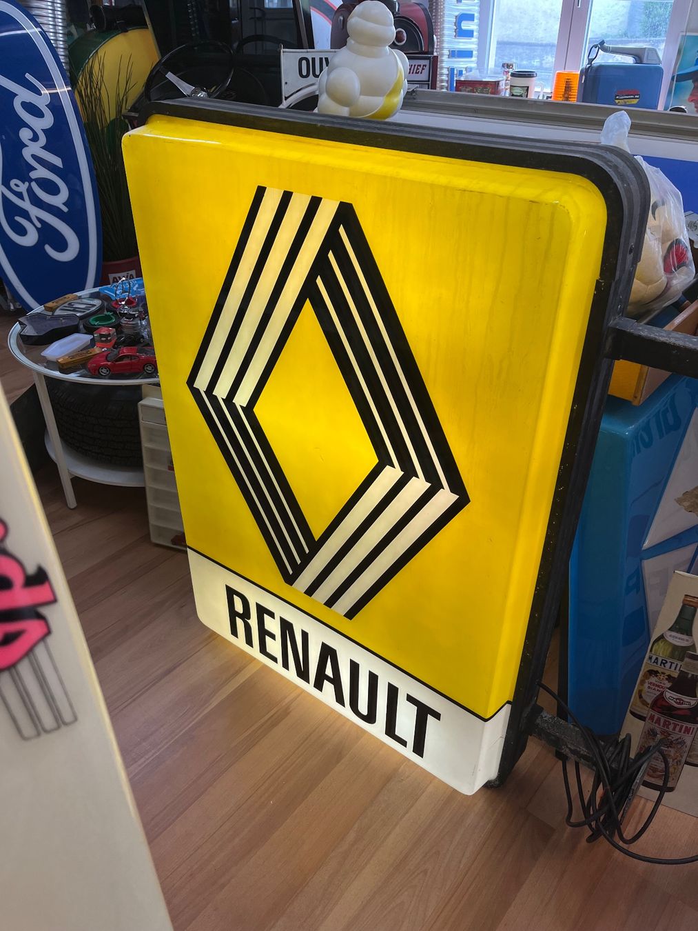 Insegne: Renault - Leuchtreklame (doppelseitig) – Usato da Erlinsbach venduto da Stu-ff 1