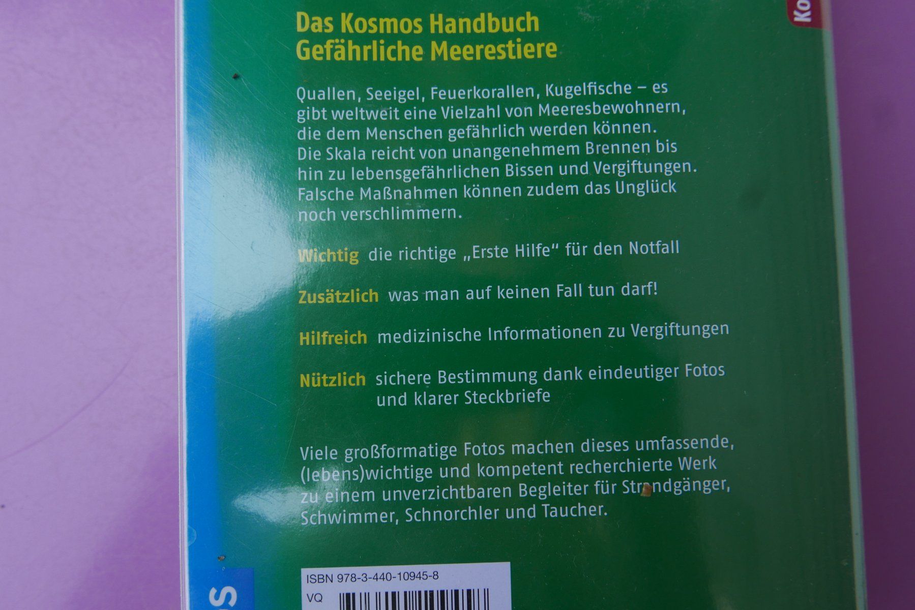 Libri: Kosmos Handbuch Gefährliche Meerestiere Buch – Usato da Rotkreuz venduto da nigal 1