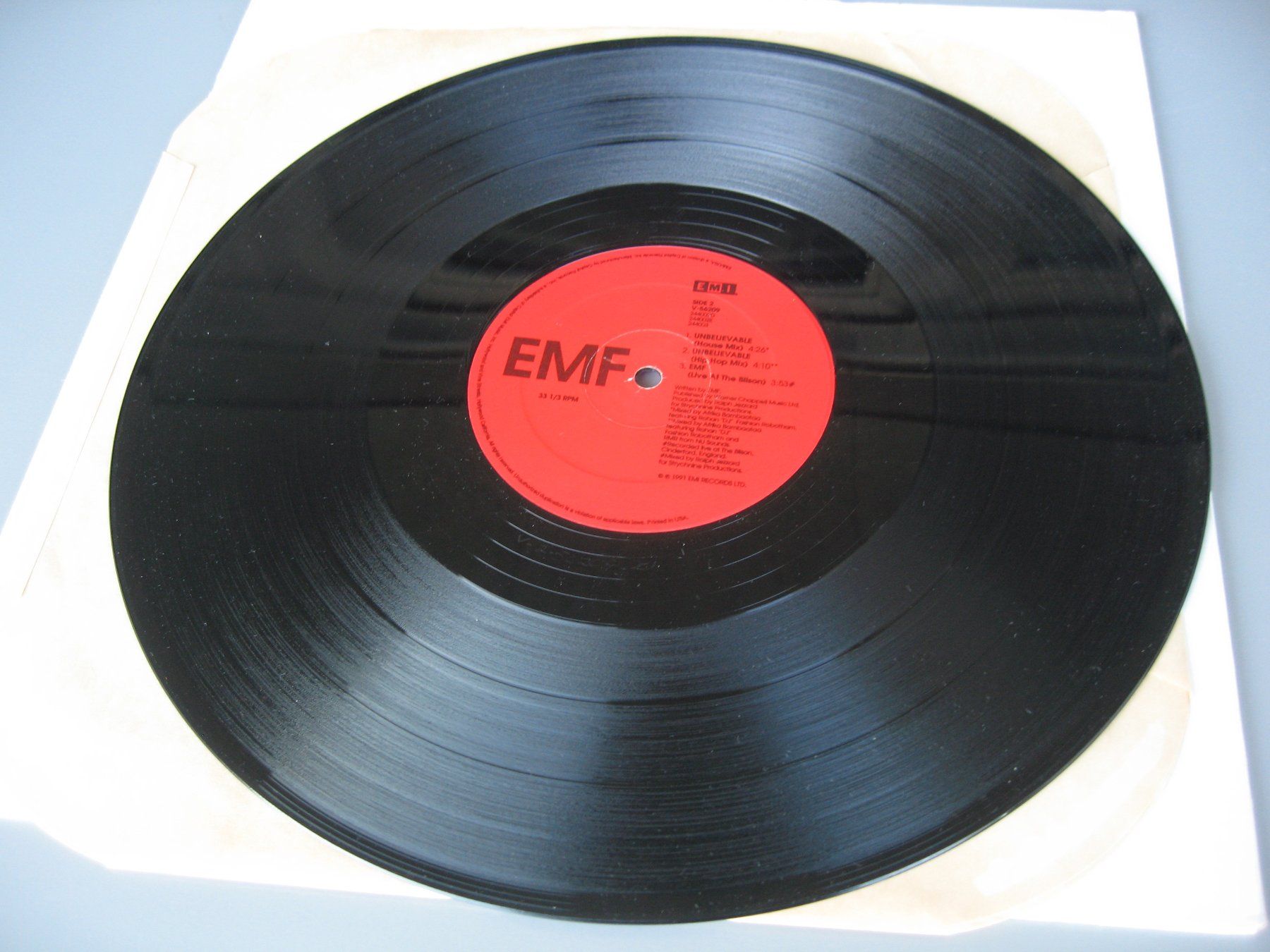 Schallplatten: EMF - 1991 - Unbelievable (Remix) – Gebraucht aus Zürich von Hikikomori 3