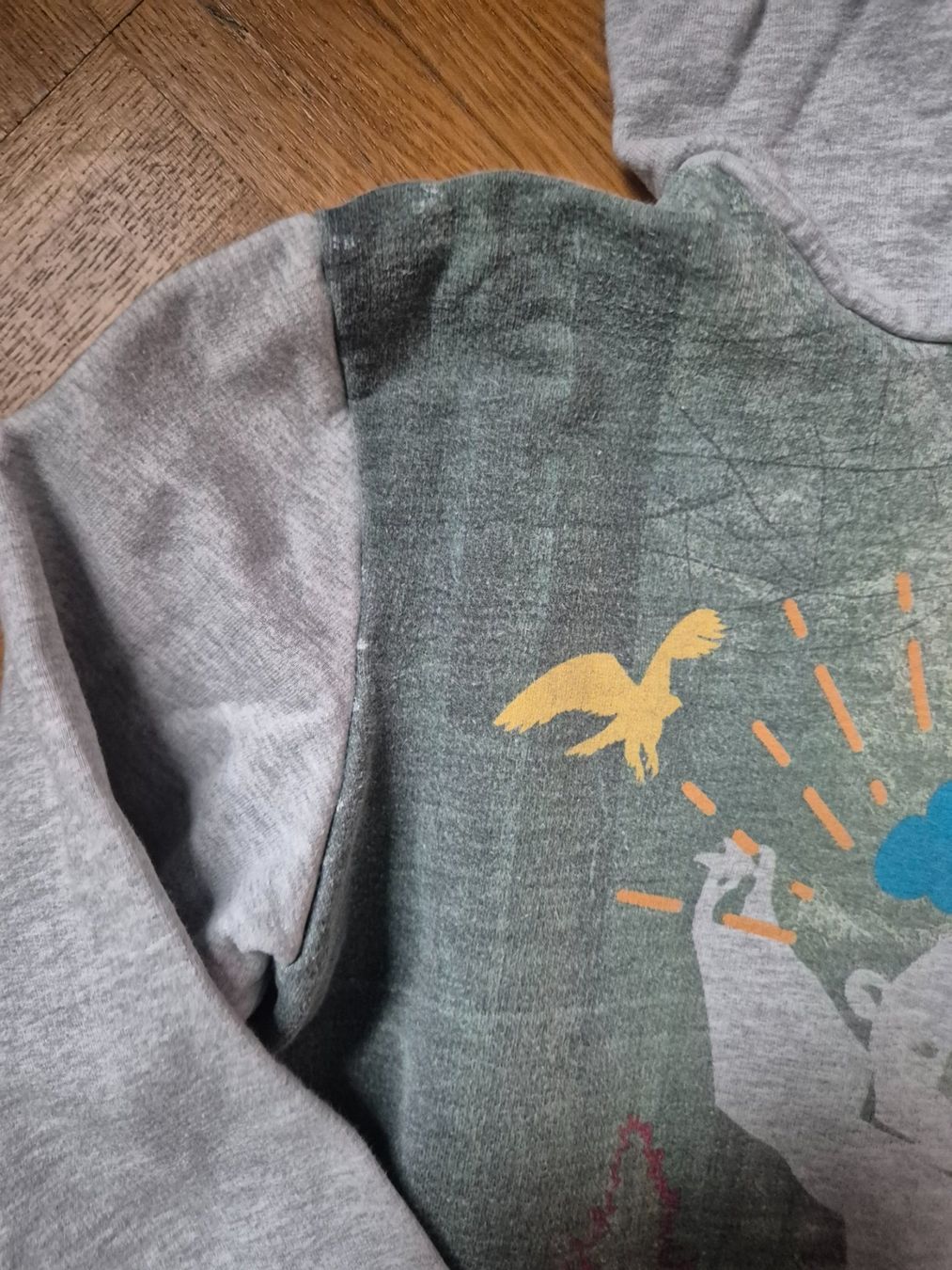 Pulls et sweat-shirts: Kapuzenpulli hellgrau, Gr. 134 – D'occasion à Dietikon par grafad 1