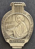 Société Jura Sainte Cécile Medaille Veteran Patronne Musique