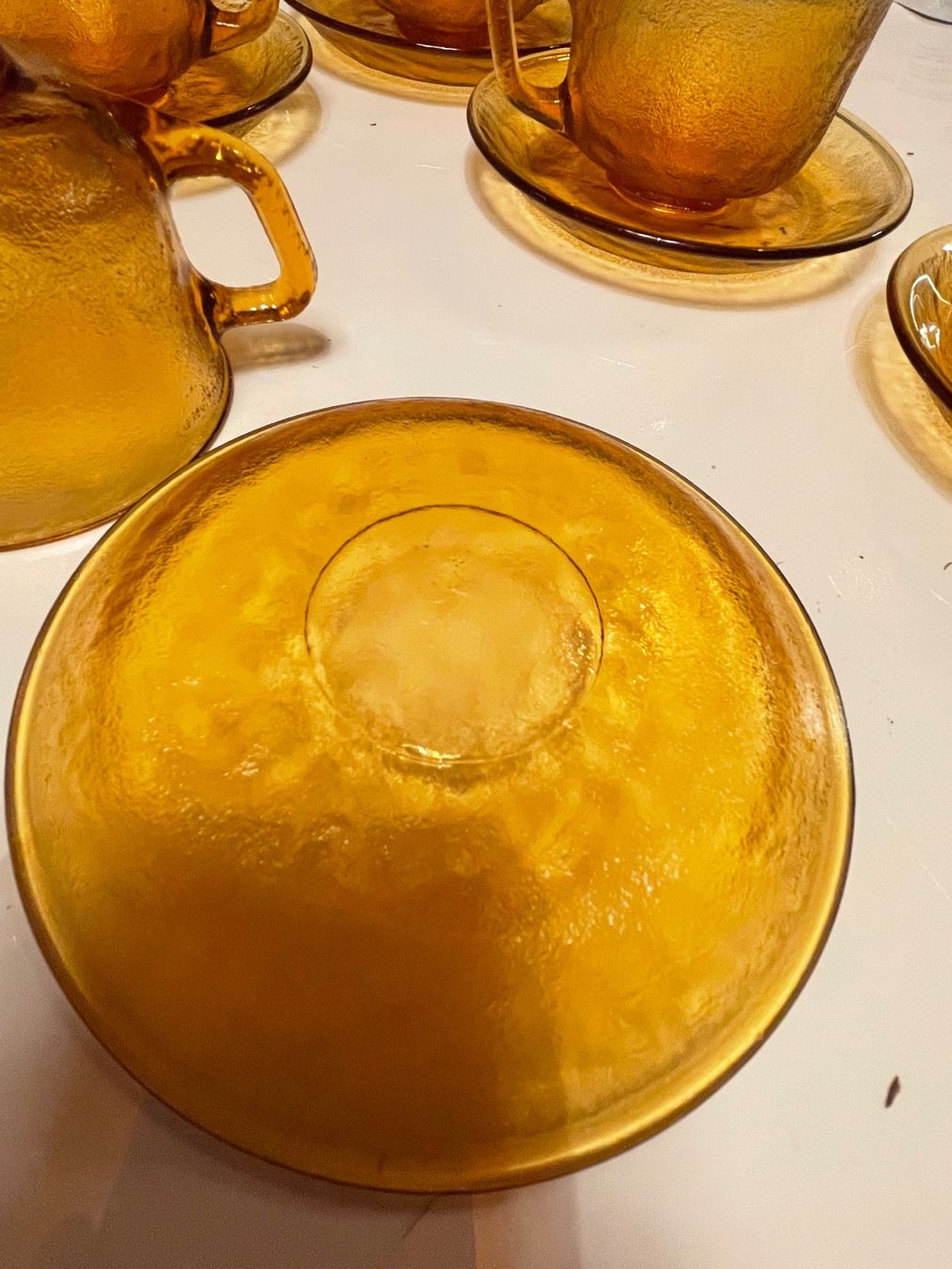 Tazze: Kaffeeservice x6 Amber Glas Kaffeetassen Antik – Usato da Zürich venduto da Arcana_Fail 3