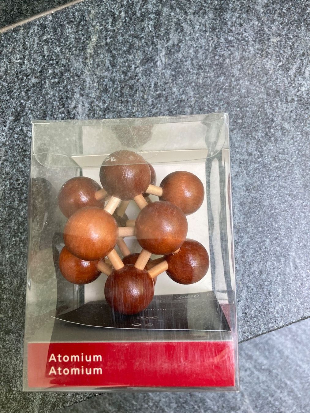 Giochi: Knobelspiel Atomium, Holz, fabrikneu – Nuovo e nell'imballaggio originale da Zofingen venduto da Zofi2 2