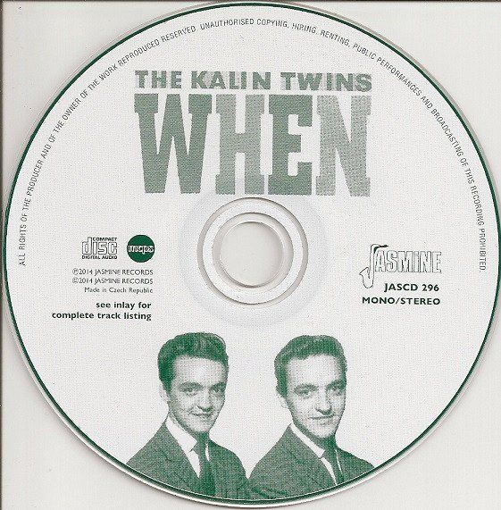 CD: Kalin Twins WHEN It's Just Terrible Ballade Rock & Roll CD – Usato da Kandergrund venduto da Sososo 2