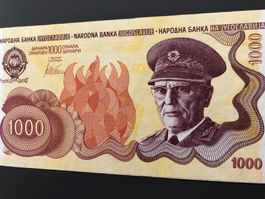 RAR! Jugoslawien 1990 - 1000 Dinara Tito