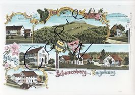 Gruss vom Schauenberg und Umgebung - (um 1900)