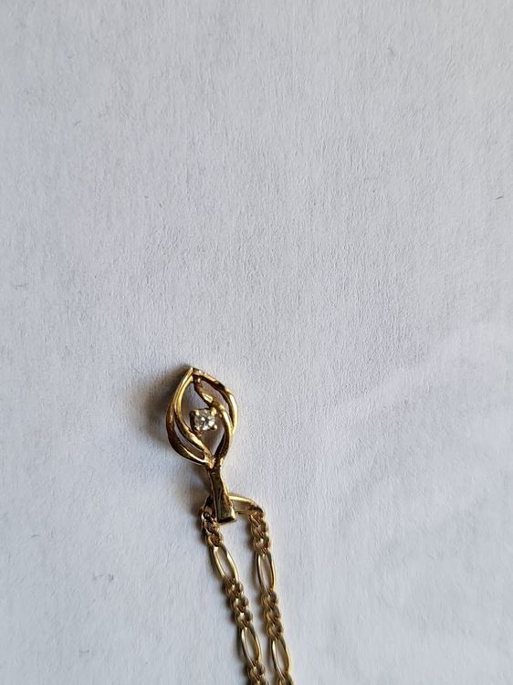 Catenine: Goldkette mit Anhänger Gepunzt – Usato da Selkingen venduto da gwendolynx 1