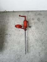Fasspumpe mit Auffangwanne Oldtimer-Handpumpe