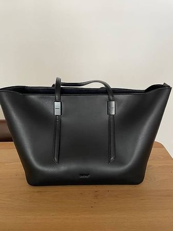 DKNY Shopper schwarz Leder