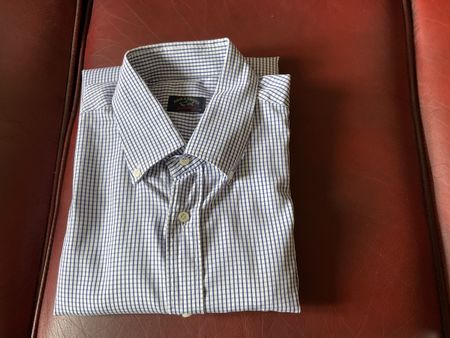 Herren Hemd Paul & Shark kariert blau weiss Grösse 44