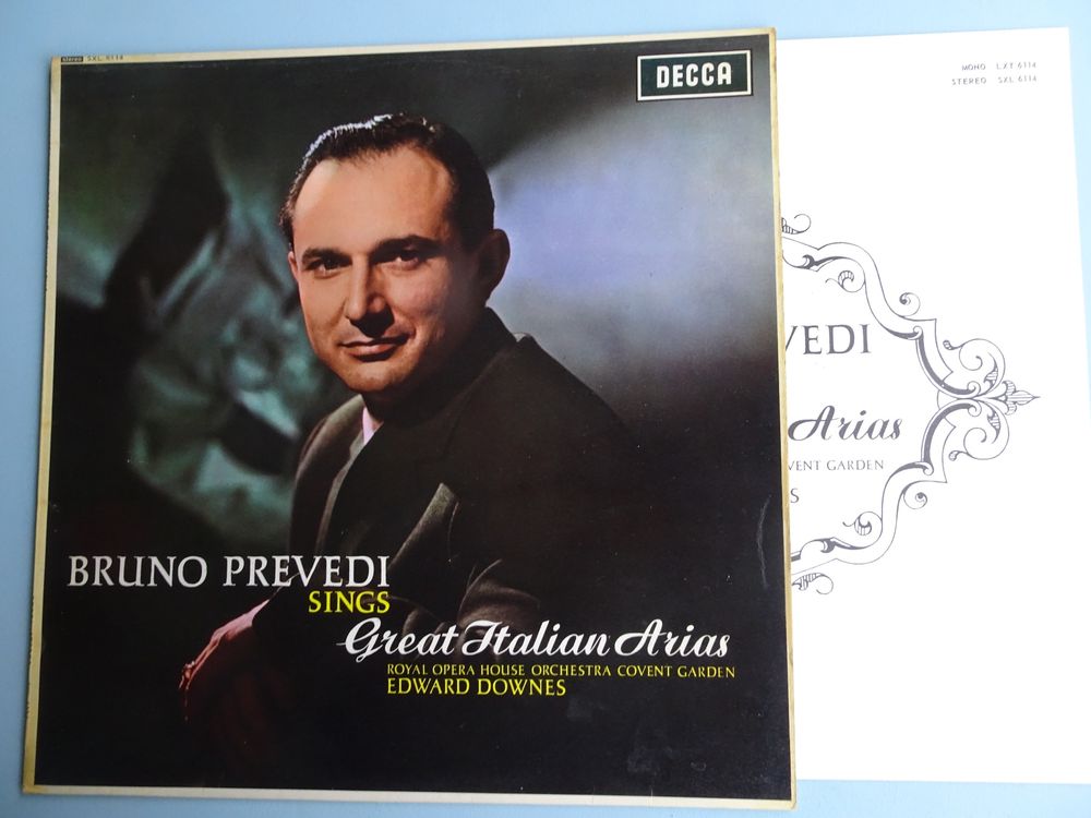Bruno PREVEDI Great Italian Arias Decca SXL 6114 Kaufen auf Ricardo
