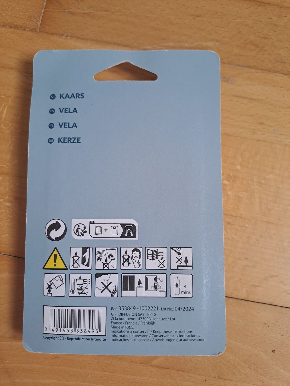 Candele: Kerze 6 Jahre  – Nuovo e nell'imballaggio originale da Scherz venduto da taa_sf6g 1