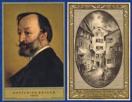 4 Bundesfeierkarten 1919 ungebraucht