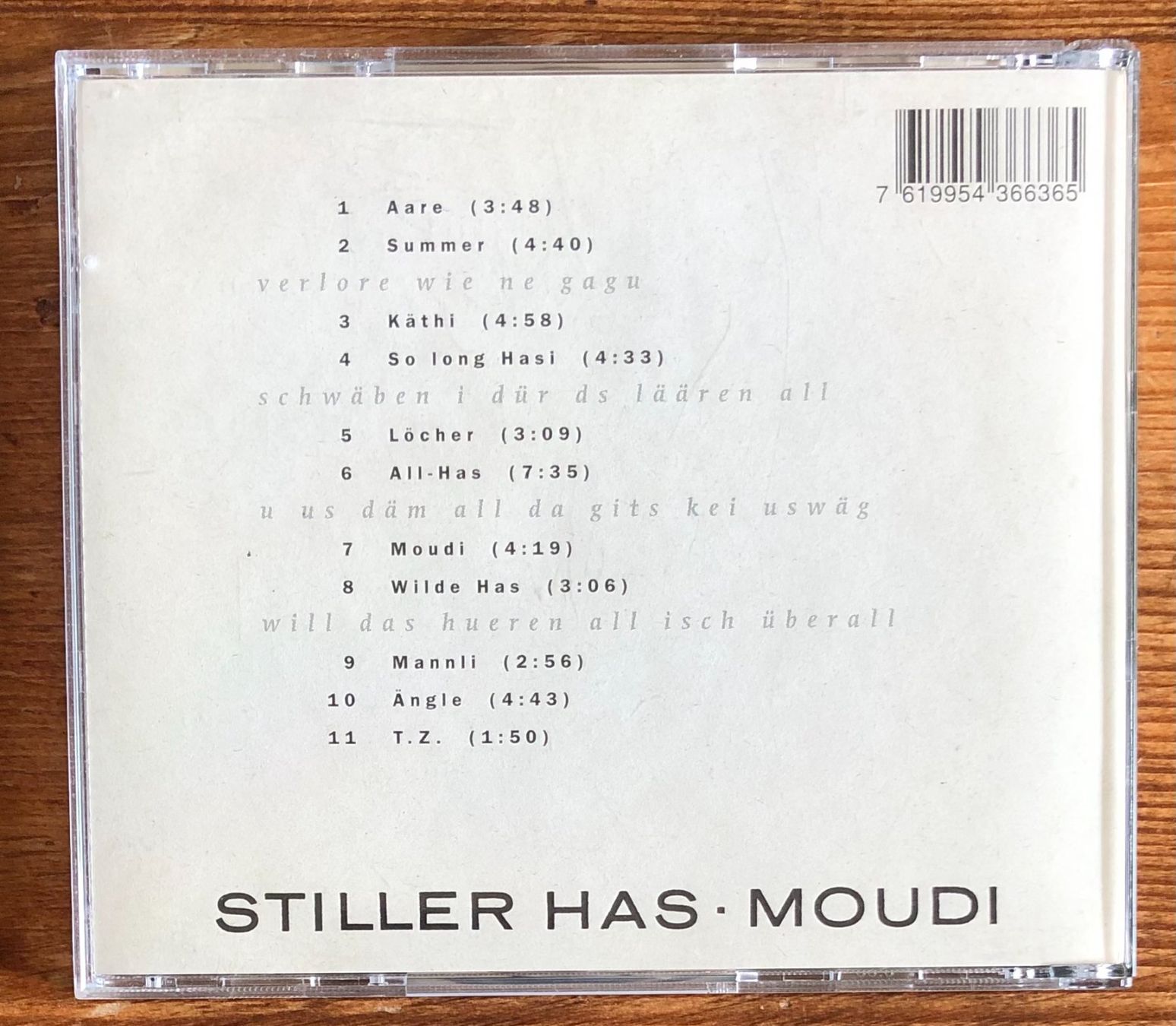 CD: STILLER HAS - Moudi CD, Endo Anaconda – Usato da Luzern venduto da Schlafenicht00 1