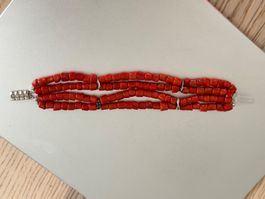 Sardegna Korallen armband mit JKa 800 Silber Verschluss:17cm