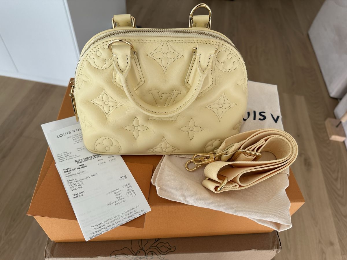 Louis Vuitton Borse da donna: Louis Vuitton Alma BB Bublegram Banana – Usato da Winkel venduto da blugirlblumarine 1