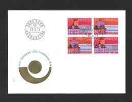 FDC 551 - 552 Viererblock ET Bern 28.3.1974