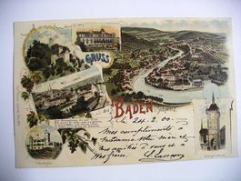 farbigeLithoAK  BADEN