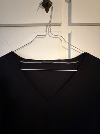 Maglione Paolo Pecora lana merinos taglia M nero