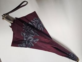 KNIRPS Vintage burgund Blumenmuster