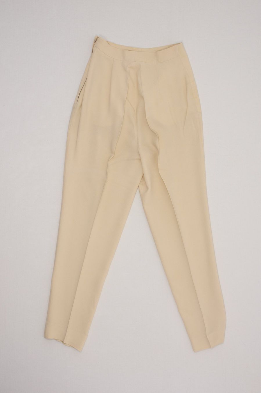 Max Mara Hosen: Pantalon MaxMara Viscose Beige Clair Taille 38 – Gebraucht aus Fribourg von re-fine 2