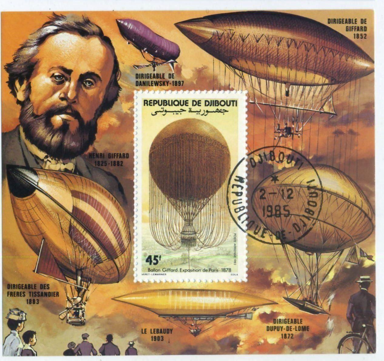 Tutti i francobolli: Block "Heissluftballon, Zeppeline" Dschibuti – Nuovo e nell'imballaggio originale da Basel venduto da Butsch5