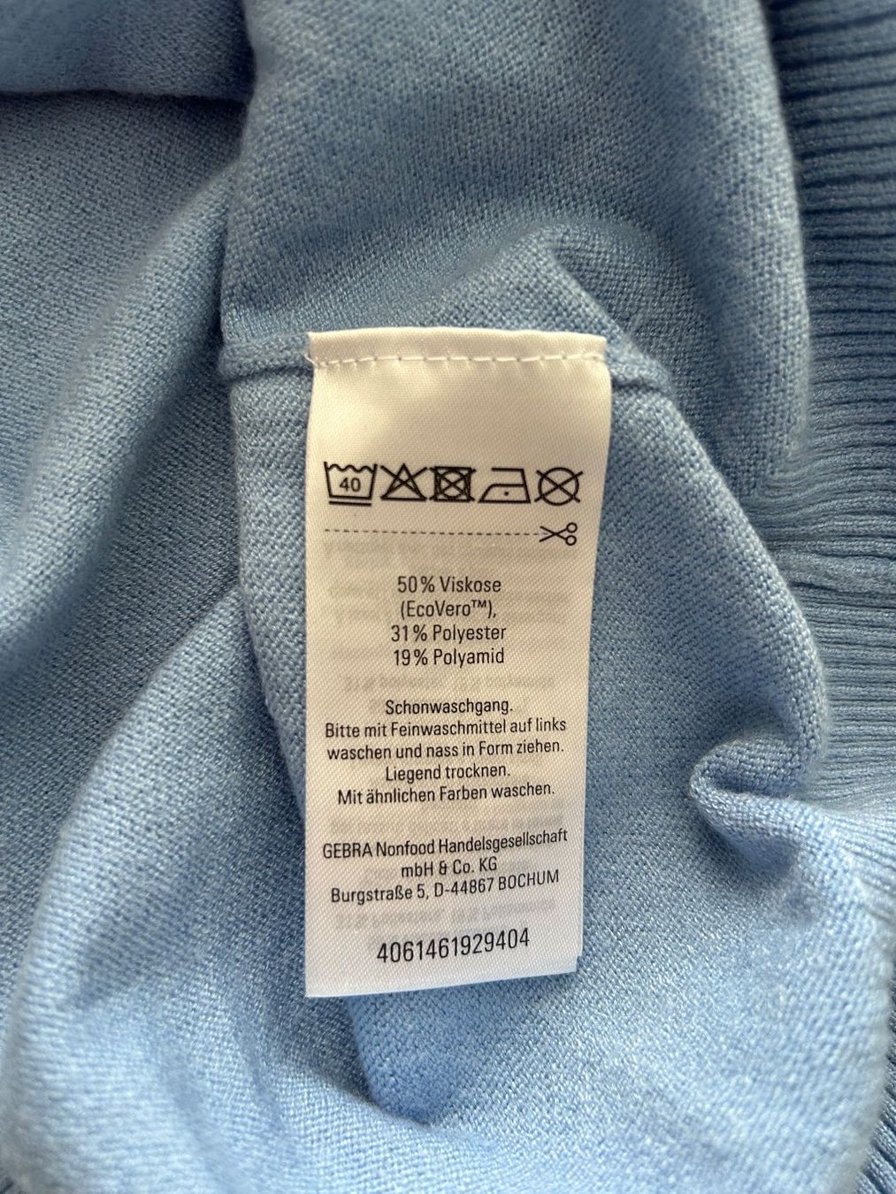 Pullover & Sweatshirts: Damen Feinstrick Pullover Gr. L, NEU, hellblau – Neu und originalverpackt aus Zürich von Aengely 2