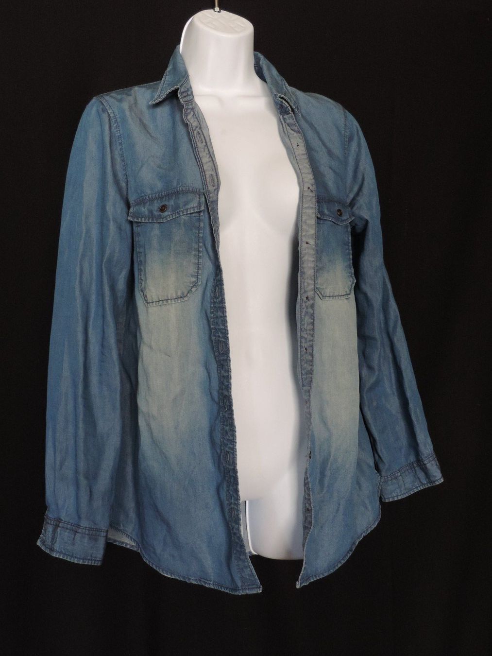 Camicette: chemise jeans bleue foncé – Usato da Genève venduto da Axelle333 5