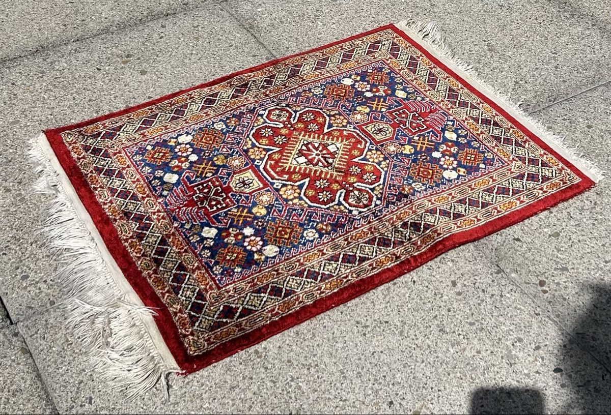 Teppiche: Orientteppich aus Seide, rot, blau – Gebraucht aus Brugg von Le3712 2