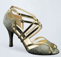 Werner Kern: Wildleder-Tanzschuh, 8 cm Absatz, Gr. 4/37