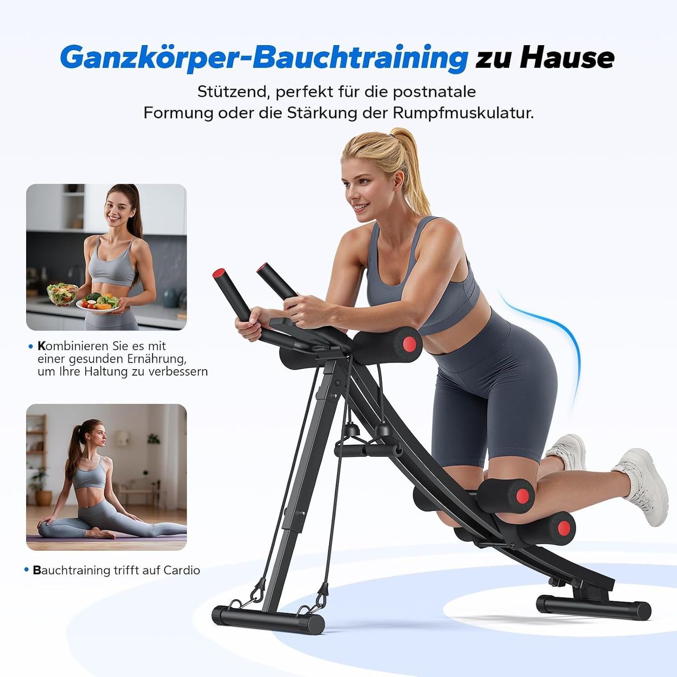 Hometrainer: Bauchtrainer Ab Roller Dual Track verstellbar – Nuovo e nell'imballaggio originale da St. Gallen venduto da VerkaufsMaus50 1