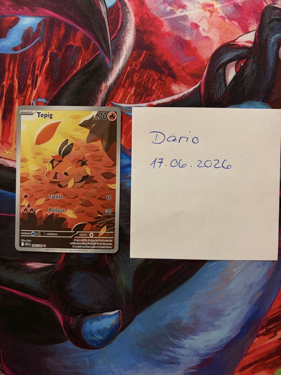 Pokémon Carte collezionabili: Pokemon White Flare Tepig 096/086 – Nuovo (secondo la descrizione) da Niederwangen BE venduto da dar_d2sd