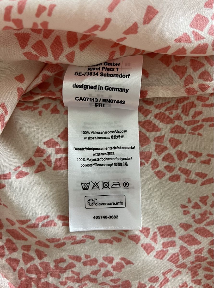 Riani Chemisiers: Bluse RIANI Giraffenmuster rosa Grösse 46  – Neuf (Voir description) à Uster par Family_Boutique 6