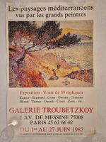 Galerieplakat 1987, Troubetzkoy Paris