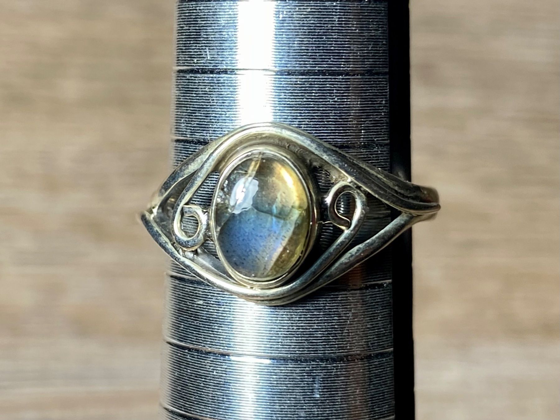 Ringe: Silber 925 Ring natürlicher Labradorit – Neu und originalverpackt aus Laax von Kiki_Kingdom3