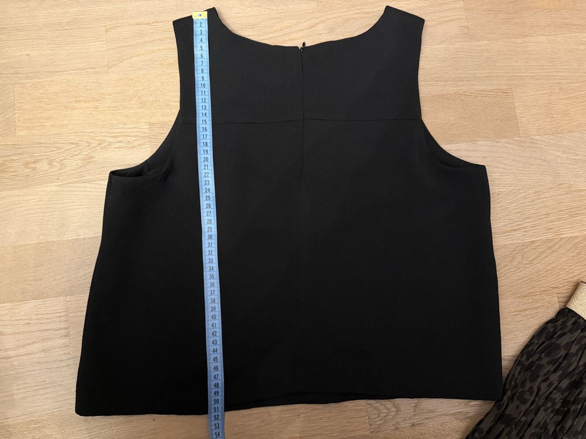 Mango Lotti di vestiti: Top Mango & schwarzer Faltenrock Leo Print Gr. L – Usato da Rubigen venduto da Elmacino 2