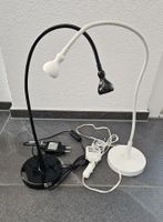 Zwei LED Tisch-Lampen black and white