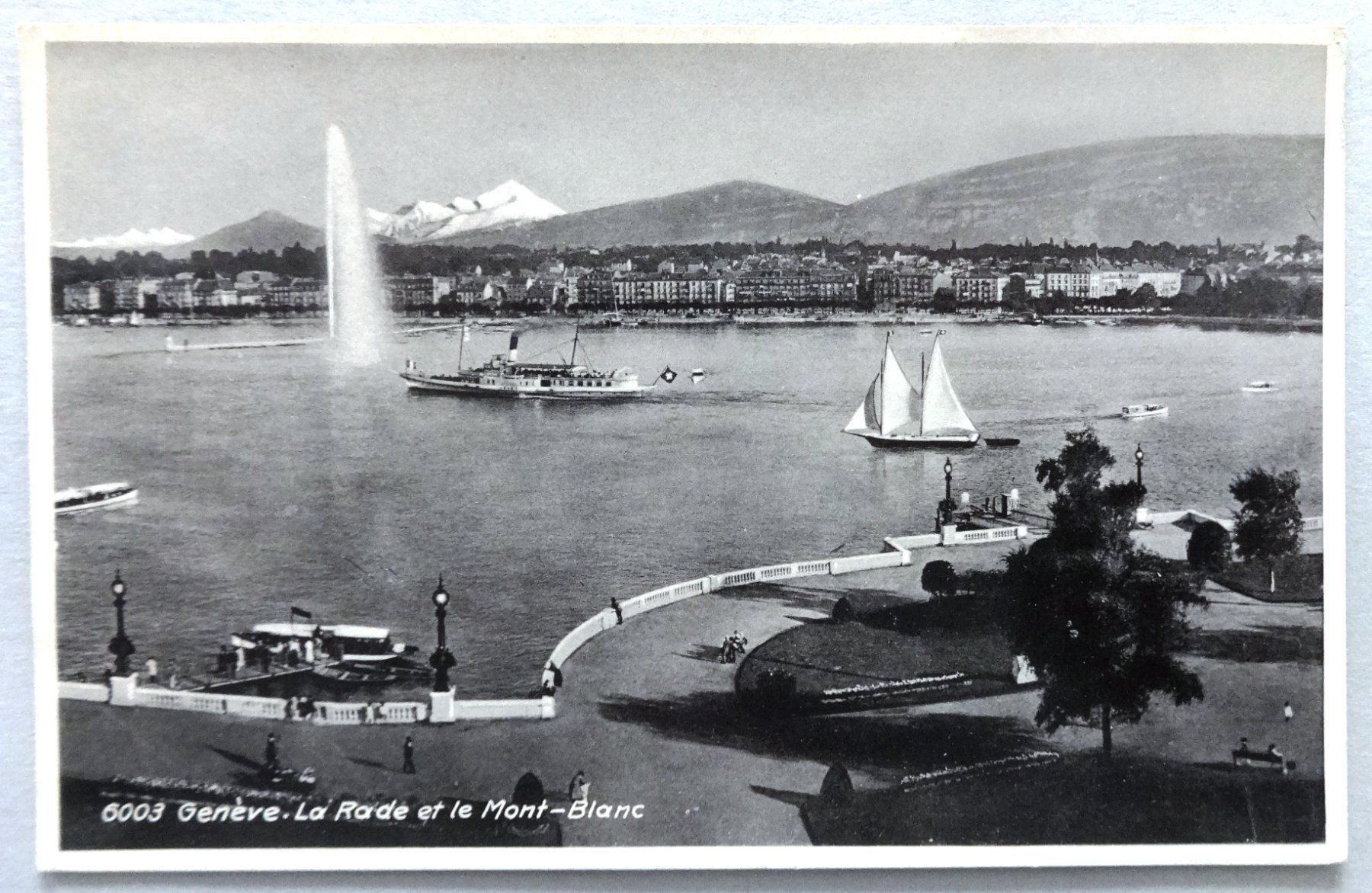 Cartoline postali: Genève - La Rade et le Mont-Blanc – Difettoso da Fétigny venduto da Billy2miny