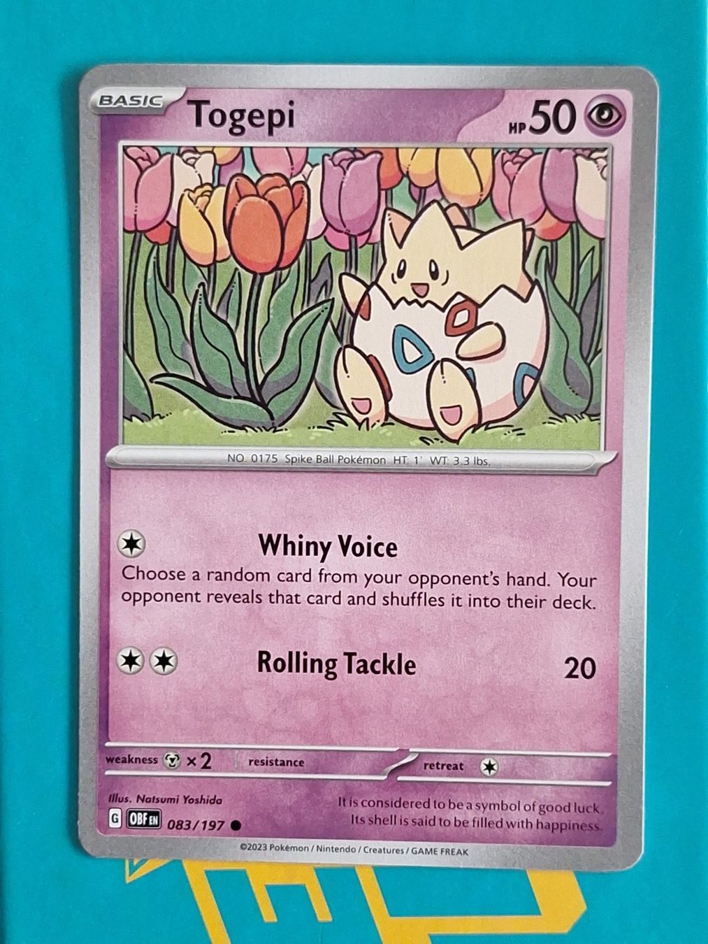 Pokémon Carte collezionabili: Togepi - Pokemon Obsidian Flames – Usato da Altstätten SG venduto da GGsGameshop