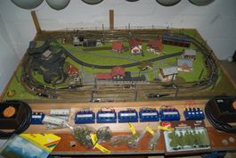 Märklin Modellbahn Anlage Spur Z mit Oberleitung