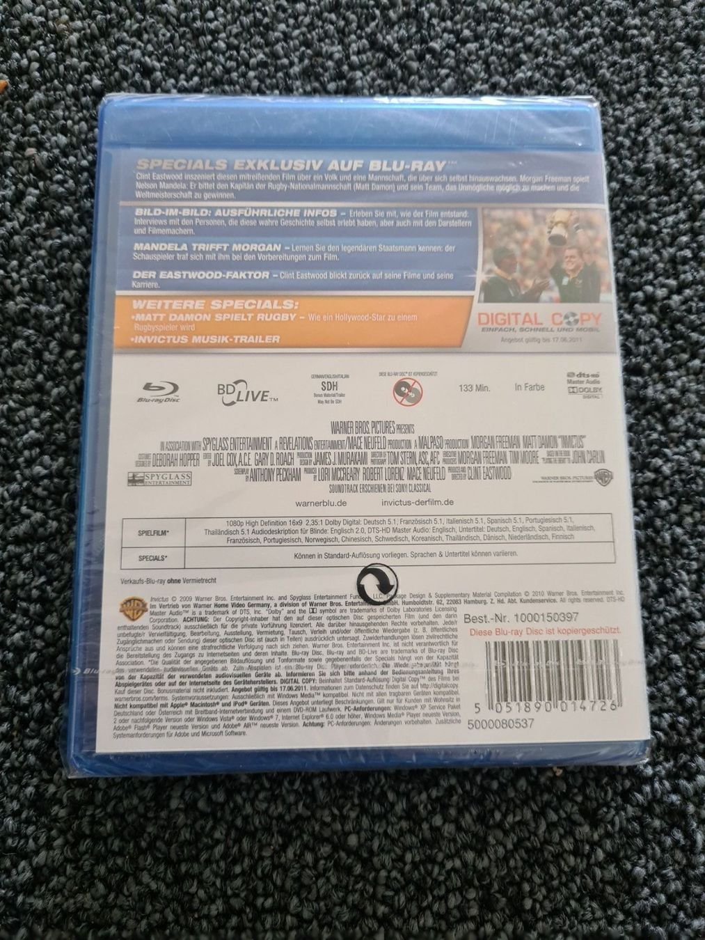 Alle DVDs: INVICTUS – Neu und originalverpackt aus Ruswil von jan_bxl5 1
